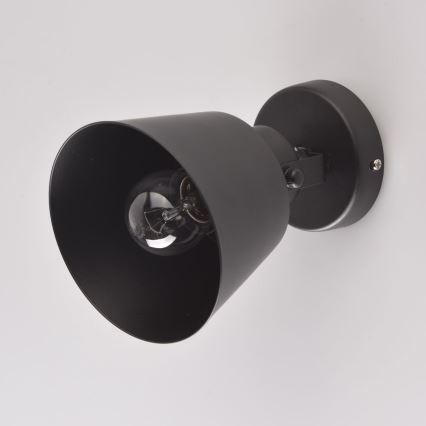 Brilagi - Wandspot TECHNO 1xE27/60W/230V zwart