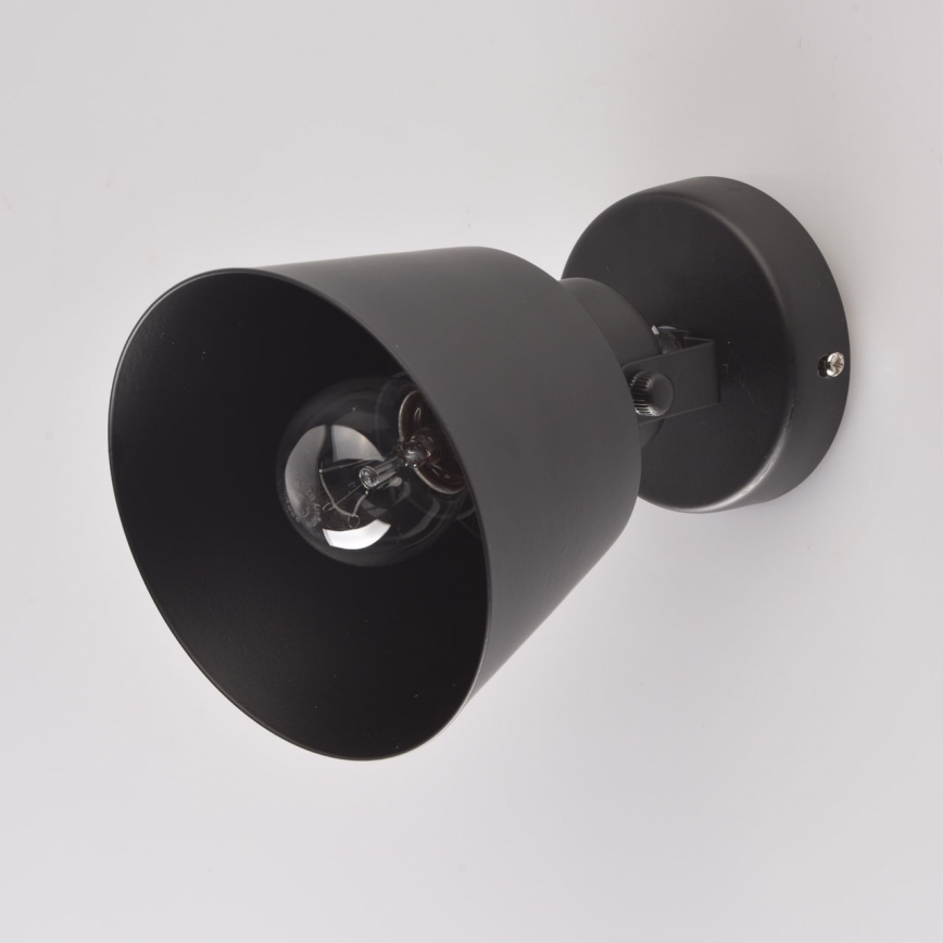 Brilagi - Wandspot TECHNO 1xE27/60W/230V zwart