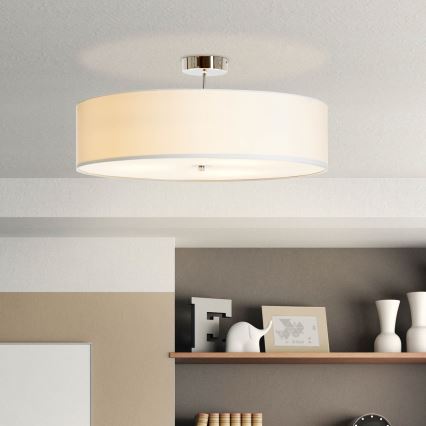 Brilliant - Bevestigde hanglamp ANDRIA 3xE27/60W/230V diameter 60 cm wit