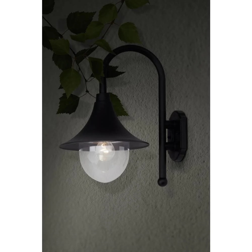 Brilliant - Buiten wandlamp BERNA 1xE27/60W/230V IP44 zwart