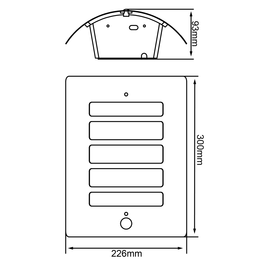 Brilliant - Buitenwandlamp met bewegings- en schemersensor TODD 1xE27/60W/230V IP44 antraciet