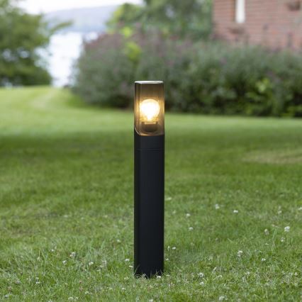Brilliant - Buitenlamp MINOU 1xE27/10W/230V 60 cm IP44 zwart/gerookt