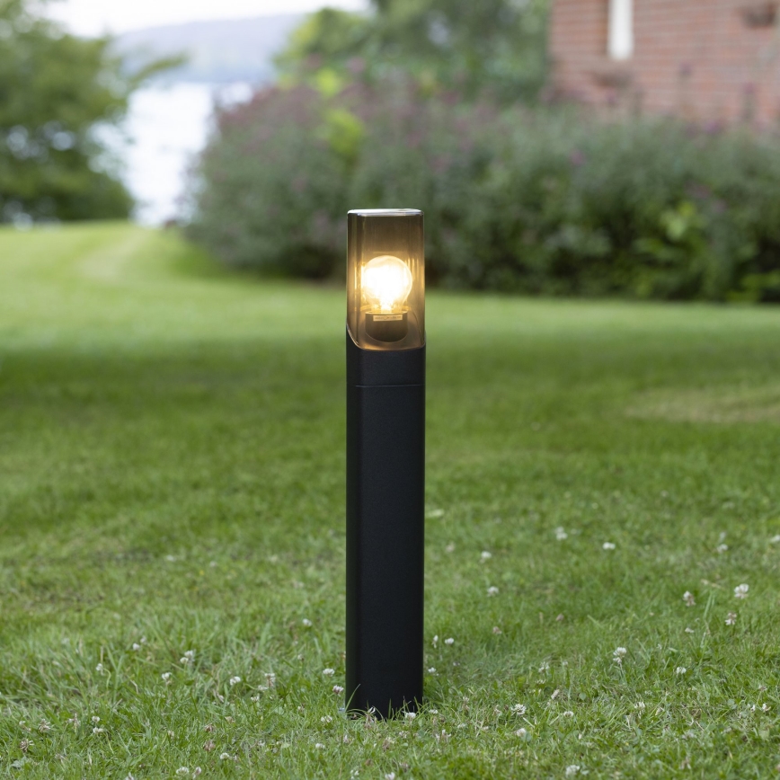 Brilliant - Buitenlamp MINOU 1xE27/10W/230V 60 cm IP44 zwart/gerookt