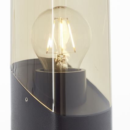 Brilliant - Buitenlamp MINOU 1xE27/10W/230V 60 cm IP44 zwart/gerookt