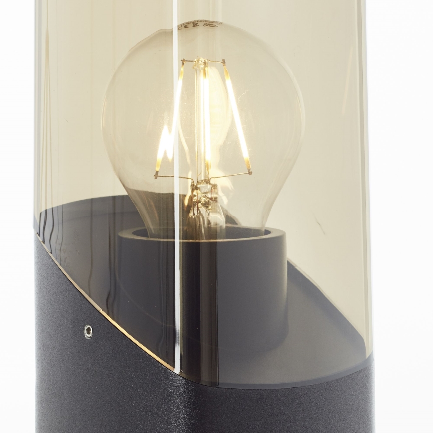 Brilliant - Buitenlamp MINOU 1xE27/10W/230V 60 cm IP44 zwart/gerookt
