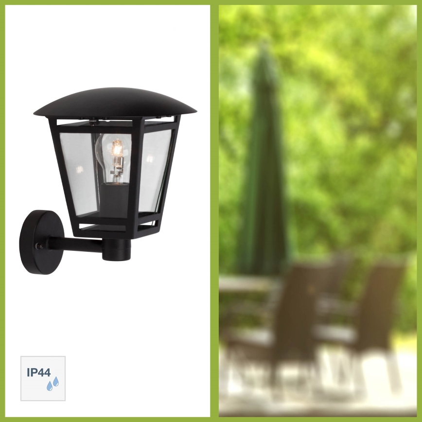 Brilliant - Buitenwandlamp RILEY 1xE27/40W/230V IP44 zwart