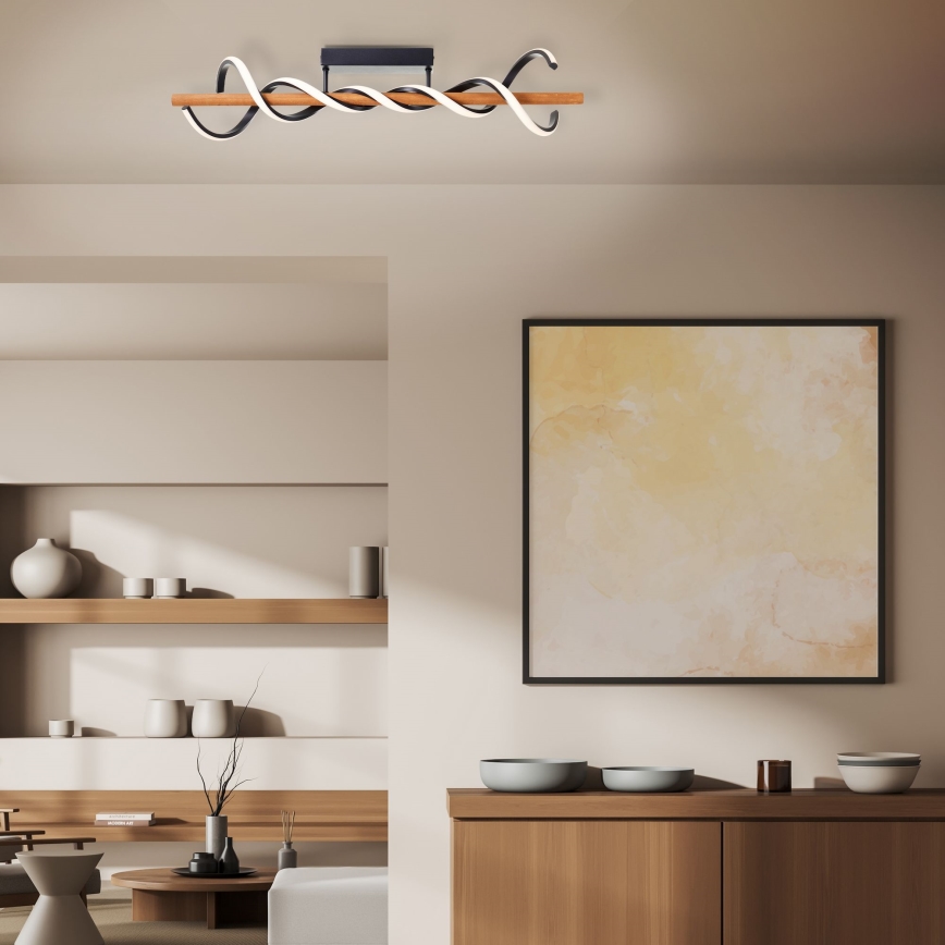 Brilliant - Dimbare LED bevestigde hanglamp AMALIA LED/38W/230V grenen - FSC gecertificeerd