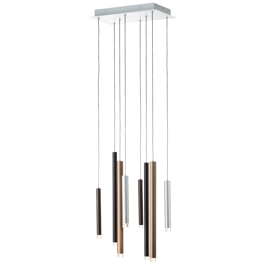 Brilliant - LED-dimbare hanglamp aan kabel CEMBALO LED/32W/230V mat chroom/zwart/bruin