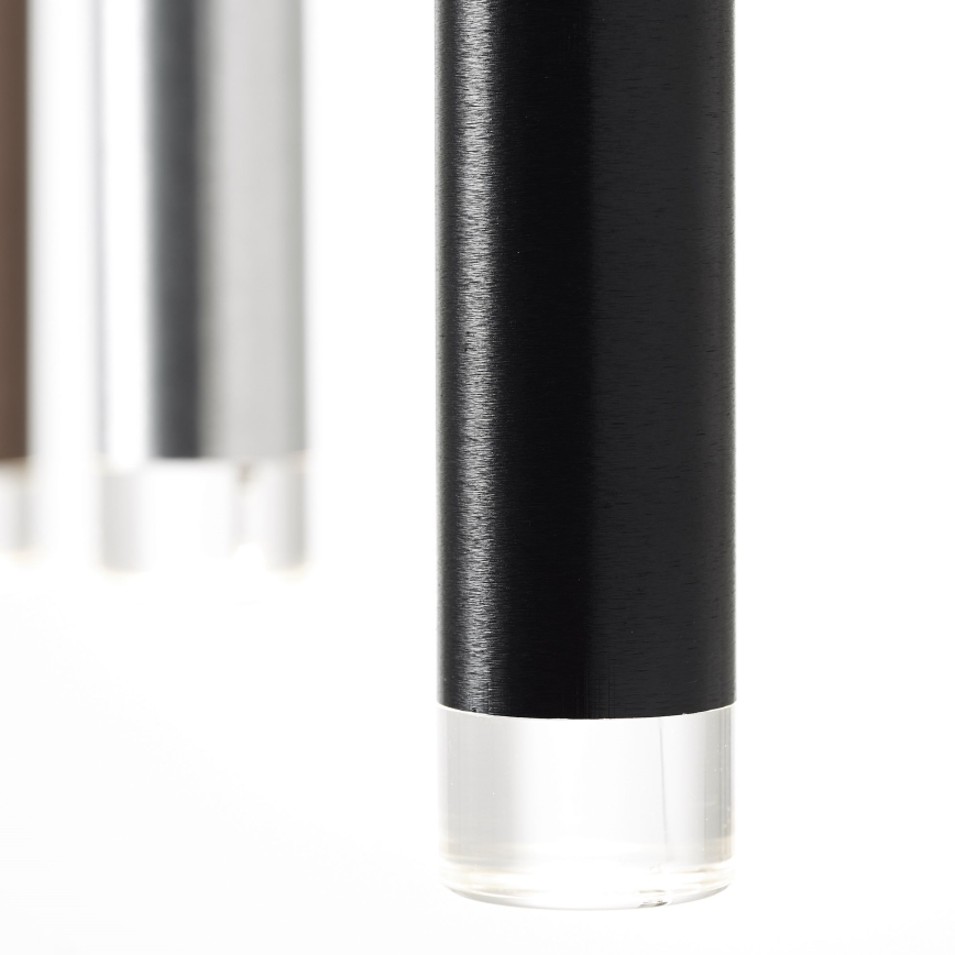 Brilliant - LED-dimbare hanglamp aan kabel CEMBALO LED/32W/230V mat chroom/zwart/bruin