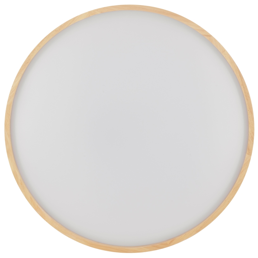 Brilliant - Dimbare LED-plafondlamp ALSON LED/17W/230V 3000-6500K Ø 49,5 cm rubberhout + afstandsbediening