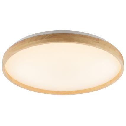 Brilliant - LED Dimbare plafondlamp ALSON LED/21W/230V 3000-6500K Ø 49,5 cm rubberhout + afstandsbediening