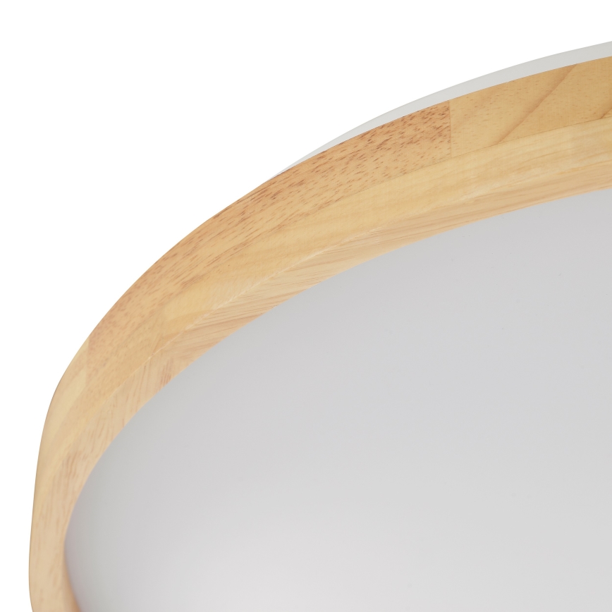 Brilliant - LED Dimbare plafondlamp ALSON LED/21W/230V 3000-6500K Ø 49,5 cm rubberhout + afstandsbediening