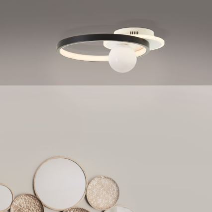 Brilliant - Dimbare LED Plafondlamp ATLANTA LED/24W/230V zwart/wit