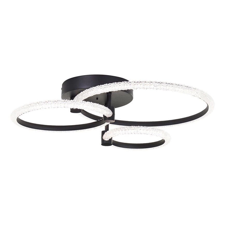 Brilliant - Dimbare LED Plafondlamp AYDIN LED/34W/230V 3000-6500K zwart + afstandsbediening