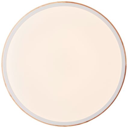 Brilliant - Dimbare LED Plafondlamp BAARLO LED/24W/230V diameter 35 cm wit/rubber vijg - FSC gecertificeerd