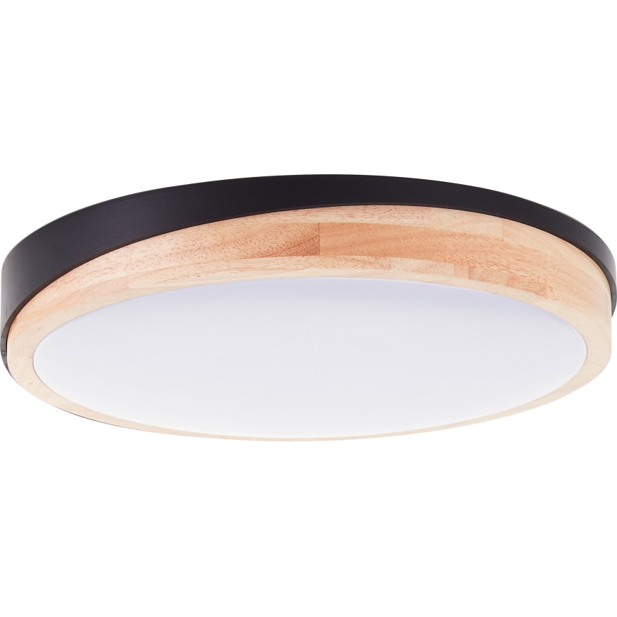 Brilliant - Dimbare LED Plafondlamp BAARLO LED/24W/230V diameter 35 cm zwart/rubber vijg - FSC gecertificeerd