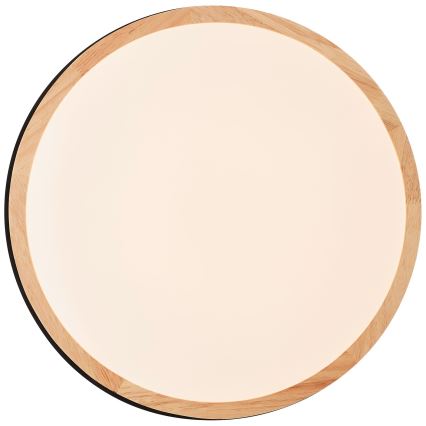 Brilliant - Dimbare LED Plafondlamp BAARLO LED/24W/230V diameter 35 cm zwart/rubber vijg - FSC gecertificeerd