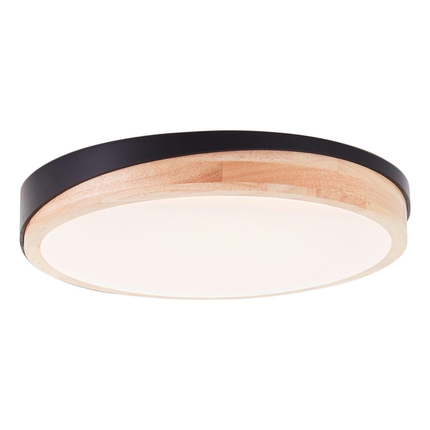 Brilliant - Dimbare LED Plafondlamp BAARLO LED/24W/230V diameter 35 cm zwart/rubber vijg - FSC gecertificeerd