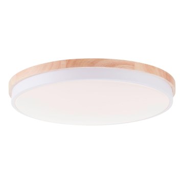 Brilliant - Dimbare LED Plafondlamp BAARLO LED/36W/230V 3000-6500K diameter 50 cm wit/rubber vijg + afstandsbediening - FSC gecertificeerd