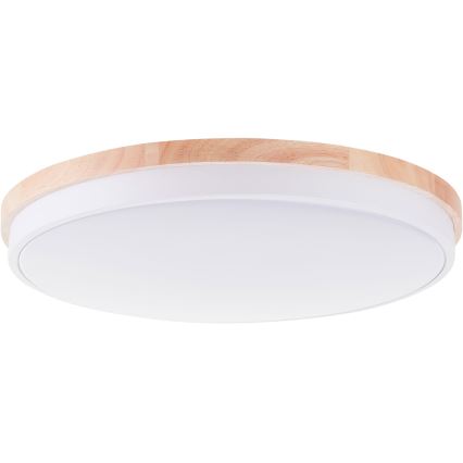Brilliant - Dimbare LED Plafondlamp BAARLO LED/36W/230V 3000-6500K diameter 50 cm wit/rubber vijg + afstandsbediening - FSC gecertificeerd