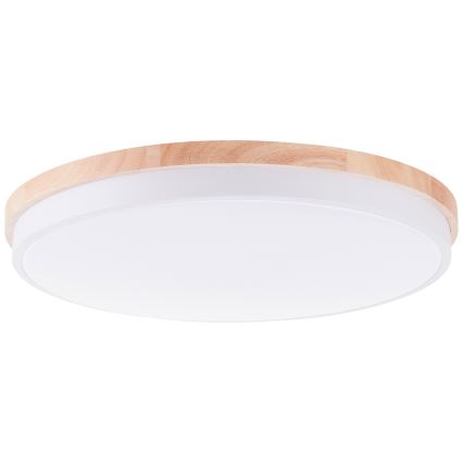 Brilliant - Dimbare LED Plafondlamp BAARLO LED/36W/230V 3000-6500K diameter 50 cm wit/rubber vijg + afstandsbediening - FSC gecertificeerd