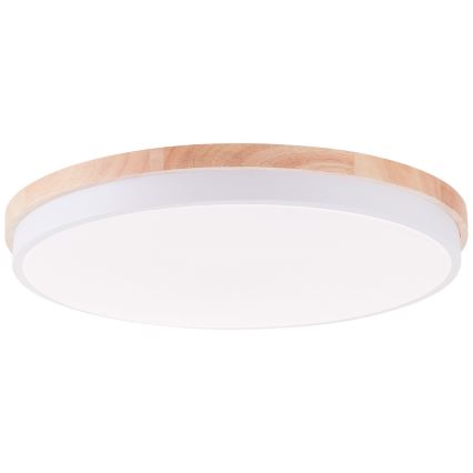 Brilliant - Dimbare LED Plafondlamp BAARLO LED/36W/230V 3000-6500K diameter 50 cm wit/rubber vijg + afstandsbediening - FSC gecertificeerd