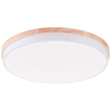 Brilliant - Dimbare LED Plafondlamp BAARLO LED/36W/230V 3000-6500K diameter 50 cm wit/rubber vijg + afstandsbediening - FSC gecertificeerd