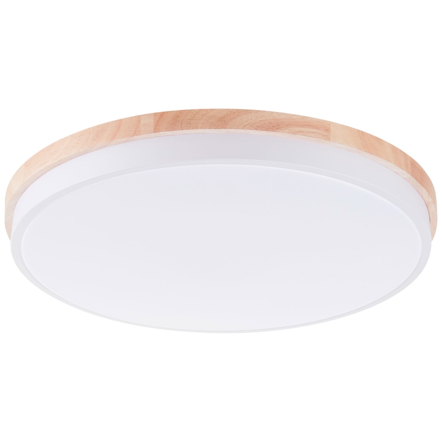 Brilliant - Dimbare LED Plafondlamp BAARLO LED/36W/230V 3000-6500K diameter 50 cm wit/rubber vijg + afstandsbediening - FSC gecertificeerd
