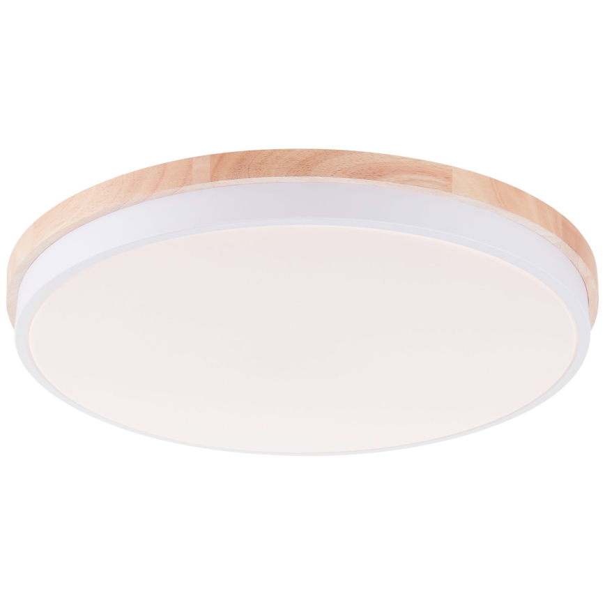 Brilliant - Dimbare LED Plafondlamp BAARLO LED/36W/230V 3000-6500K diameter 50 cm wit/rubber vijg + afstandsbediening - FSC gecertificeerd