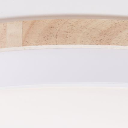 Brilliant - Dimbare LED Plafondlamp BAARLO LED/36W/230V 3000-6500K diameter 50 cm wit/rubber vijg + afstandsbediening - FSC gecertificeerd