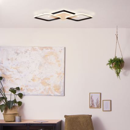 Brilliant - Dimbare LED plafondlamp DENNET LED/40W/230V 3000K 62x62 cm