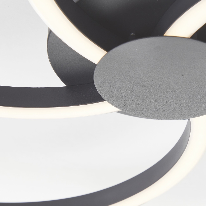 Brilliant - Dimbare LED Plafondlamp FICO LED/32W/230V diameter 57 cm zwart