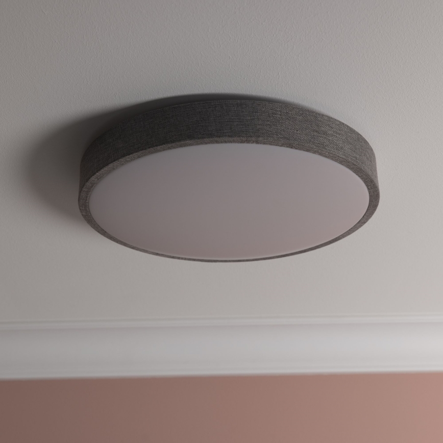 Brilliant - Dimbare LED Plafondlamp FILIZ LED/24W/230V diameter 38,5 cm grijs