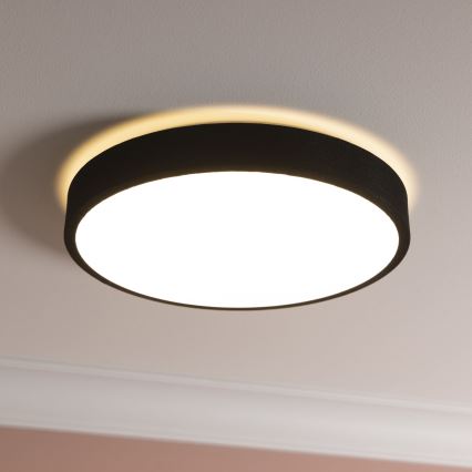 Brilliant - Dimbare LED Plafondlamp FILIZ LED/24W/230V diameter 38,5 cm zwart