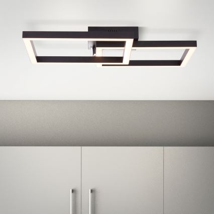Brilliant - Dimbare LED plafondlamp KJORN LED/32W/230V 3000K zwart
