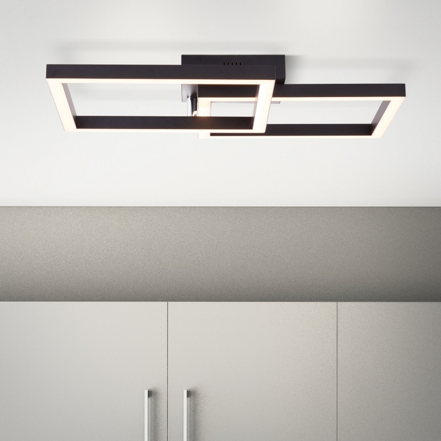 Brilliant - Dimbare LED plafondlamp KJORN LED/32W/230V 3000K zwart