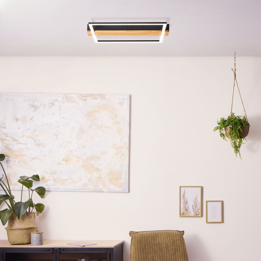 Brilliant - Dimbare LED plafondlamp LONEOS LED/24W/230V 3000K 45x40 cm - FSC gecertificeerd