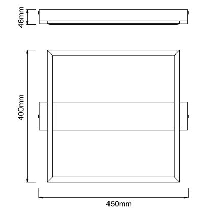 Brilliant - Dimbare LED plafondlamp LONEOS LED/24W/230V 3000K 45x40 cm - FSC gecertificeerd