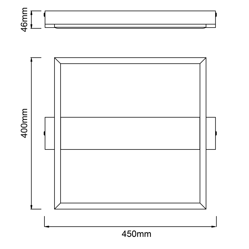 Brilliant - Dimbare LED plafondlamp LONEOS LED/24W/230V 3000K 45x40 cm - FSC gecertificeerd