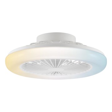 Brilliant - Dimbare LED-plafondlamp met ventilator MONTERO LED/20W/230V 2700-6500K Ø 42 cm wit + afstandsbediening