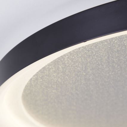 Brilliant - Dimbare LED plafondlamp QUITO LED/30W/230V 3000K diameter 42 cm zwart