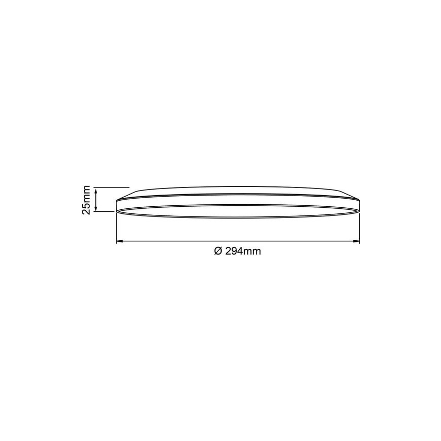 Brilliant - Dimbare LED-plafondlamp SORELL, 18W, 230V, instelbare kleurtemperatuur 3000–6500K, Ø 29 cm, wit, inclusief afstandsbediening