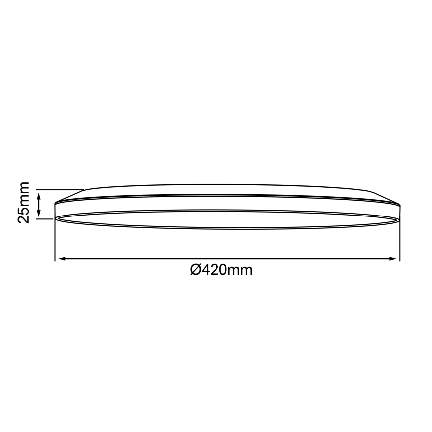 Brilliant - Dimbare LED-plafondlamp SORELL LED/24/230V 3000-6500K Ø 42 cm wit + afstandsbediening