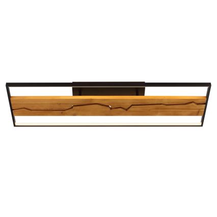 Brilliant - Dimbare LED-plafondlamp THUNDER LED/42W/230V, dennenhout