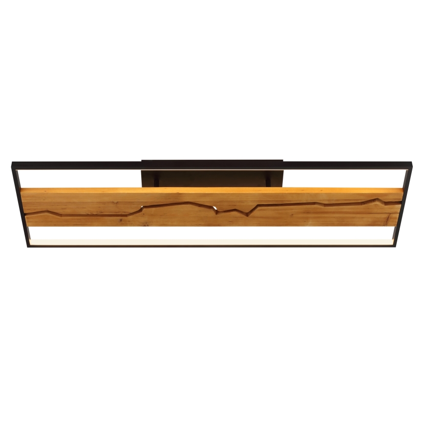 Brilliant - Dimbare LED-plafondlamp THUNDER LED/42W/230V, dennenhout