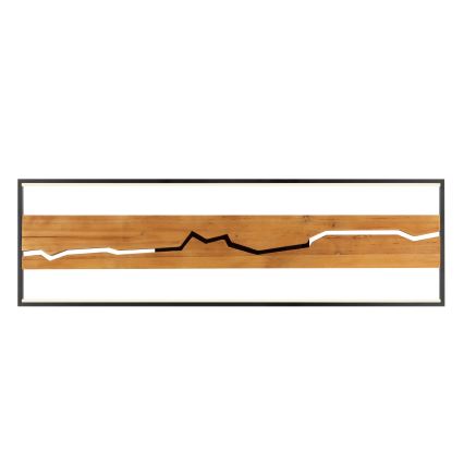 Brilliant - Dimbare LED-plafondlamp THUNDER LED/42W/230V, dennenhout