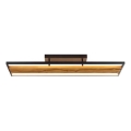 Brilliant - Dimbare LED-plafondlamp THUNDER LED/42W/230V, dennenhout
