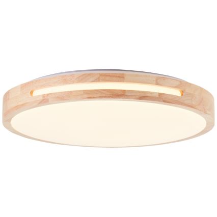 Brilliant - Dimbare LED Plafondlamp WOODBURY LED/24W/230V diameter 39 cm rubber vijg - FSC gecertificeerd