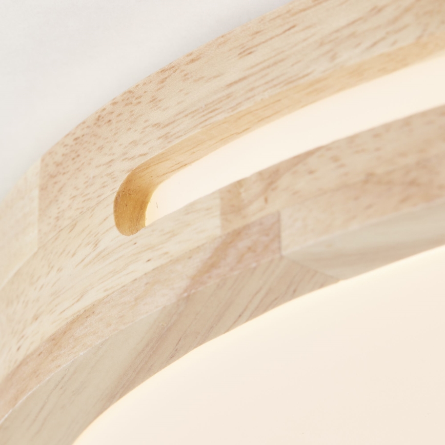 Brilliant - Dimbare LED Plafondlamp WOODBURY LED/24W/230V diameter 39 cm rubber vijg - FSC gecertificeerd