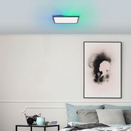 Brilliant - LED RGBW Dimbare plafondlamp SALTERY LED/20W/230V 3000-6500 + afstandsbediening